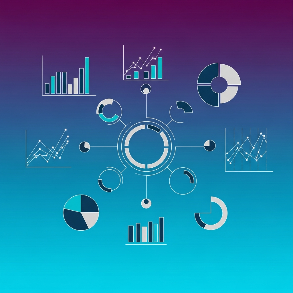 clean infographic, modern layout, high contrast, gradient background, no text