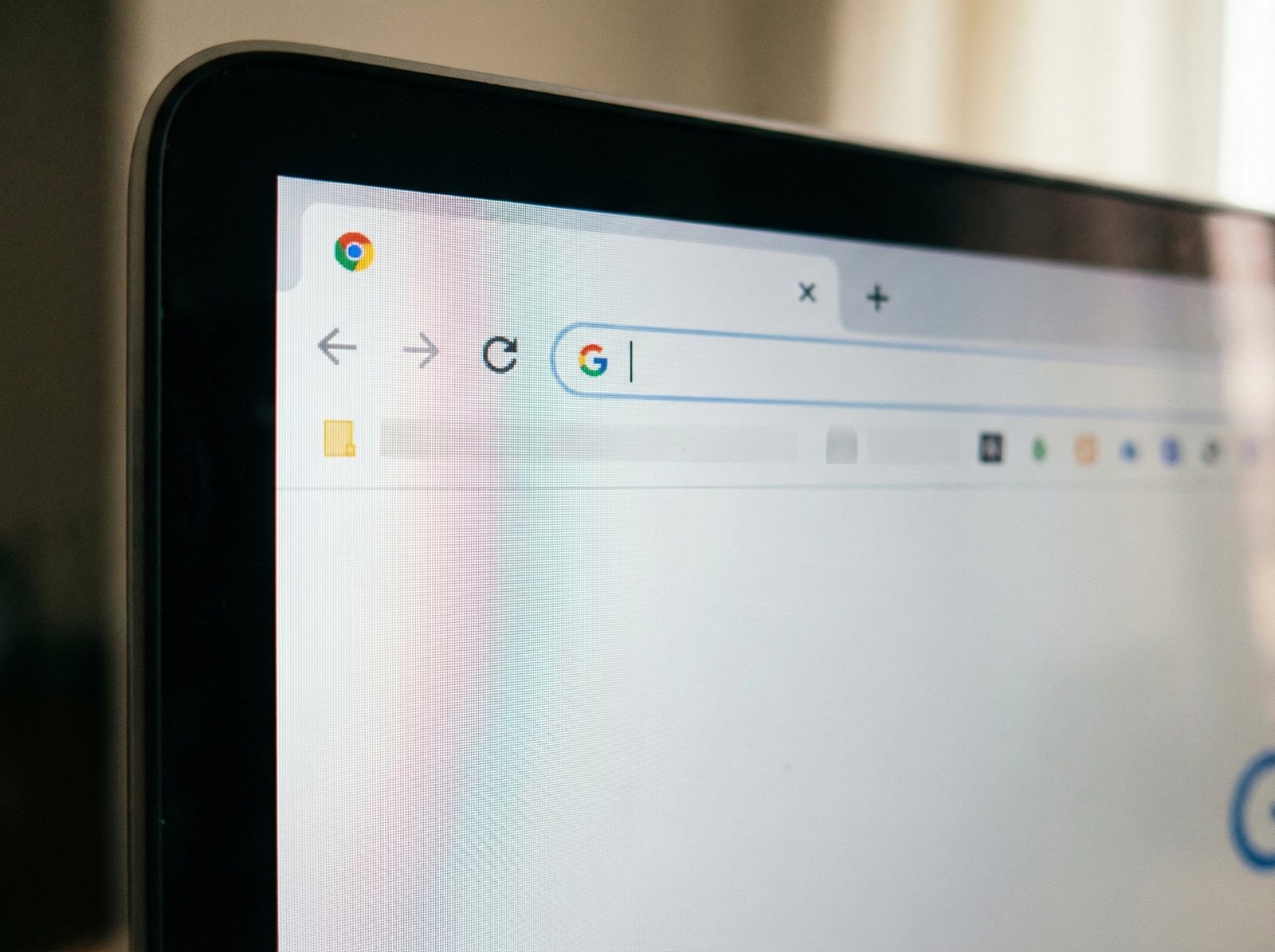 Close up of a computer screen showing multiple browser tabs in Google Chrome, focus on the tab area, clean interface, soft lighting, 4:3 aspect ratio, no visible text.