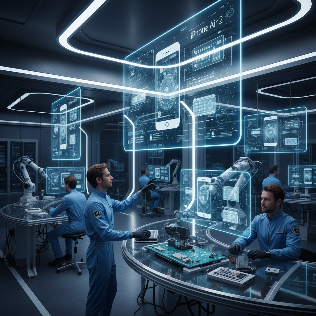 미래형 스마트폰 기술 개발 연구실 모습