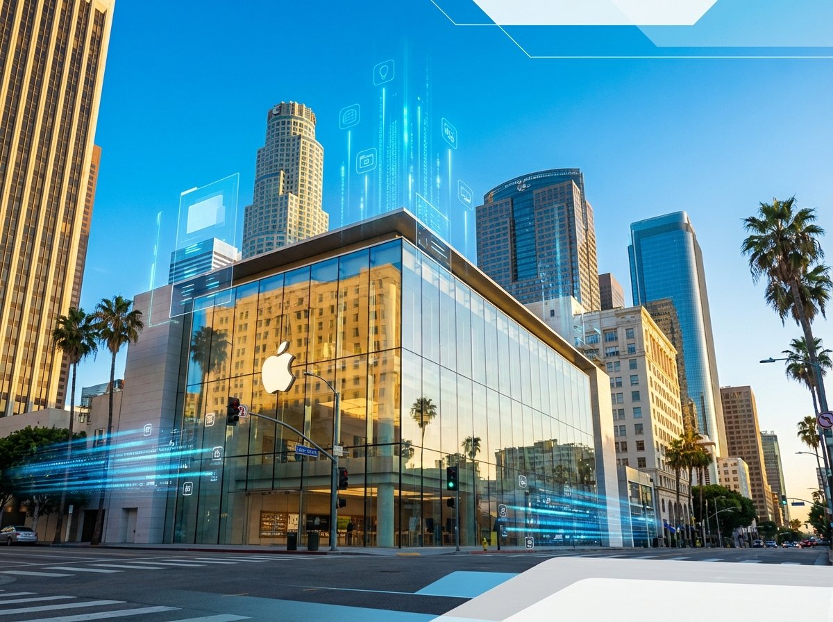 로스앤젤레스의 현대적인 건축물과 디지털 크리에이티브 감성