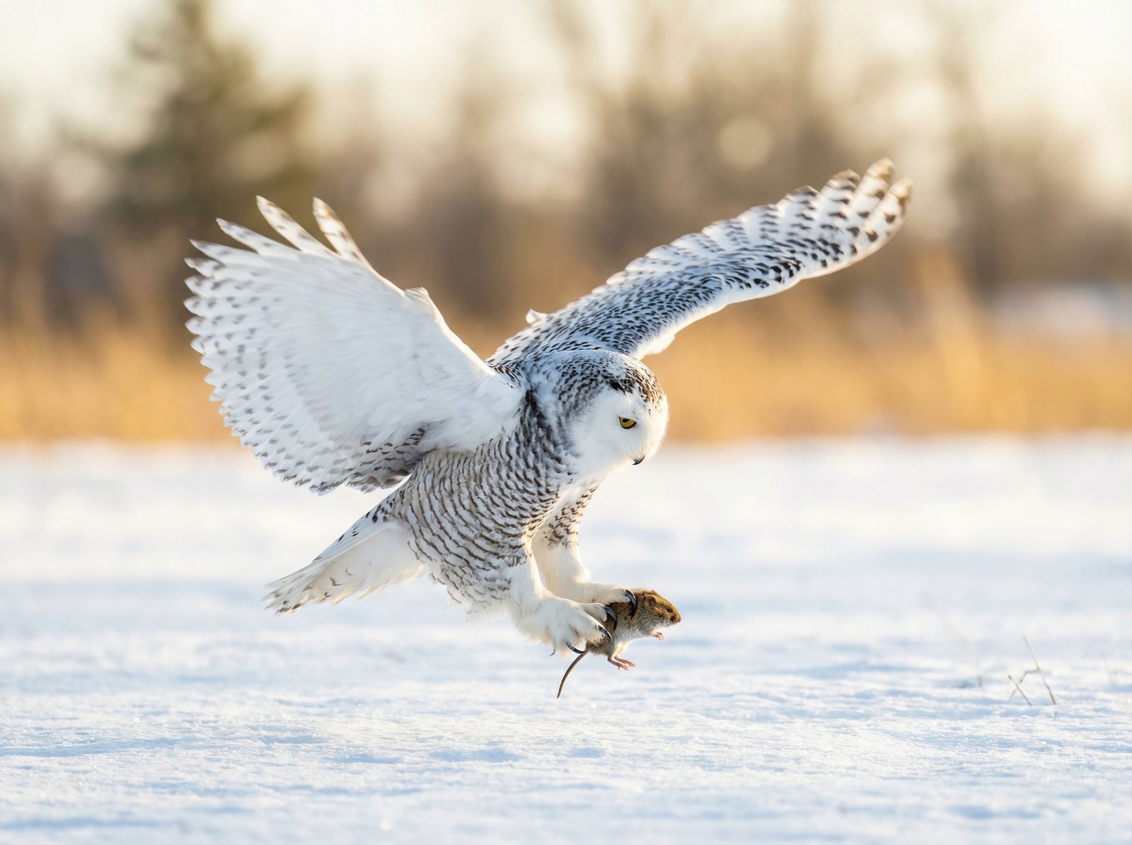 A close-up, high-quality photo taken with an iPhone 17 Pro's telephoto lens. The subject is a dynamic action, like a bird in flight or a distant athlete. The background is blurred, emphasizing the subject's sharpness. The lighting is bright and natural. aspect ratio 4:3, no visible text