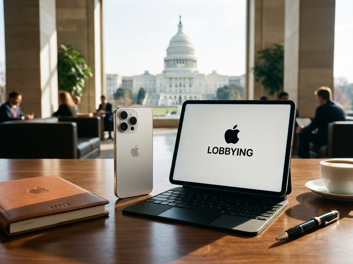 미국 국회의사당 앞에 놓인 현대적인 IT 기기들