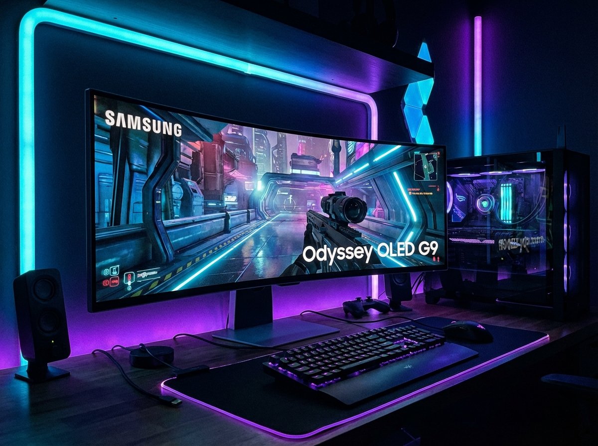 압도적인 화면비의 오디세이 OLED G9 게이밍 모니터