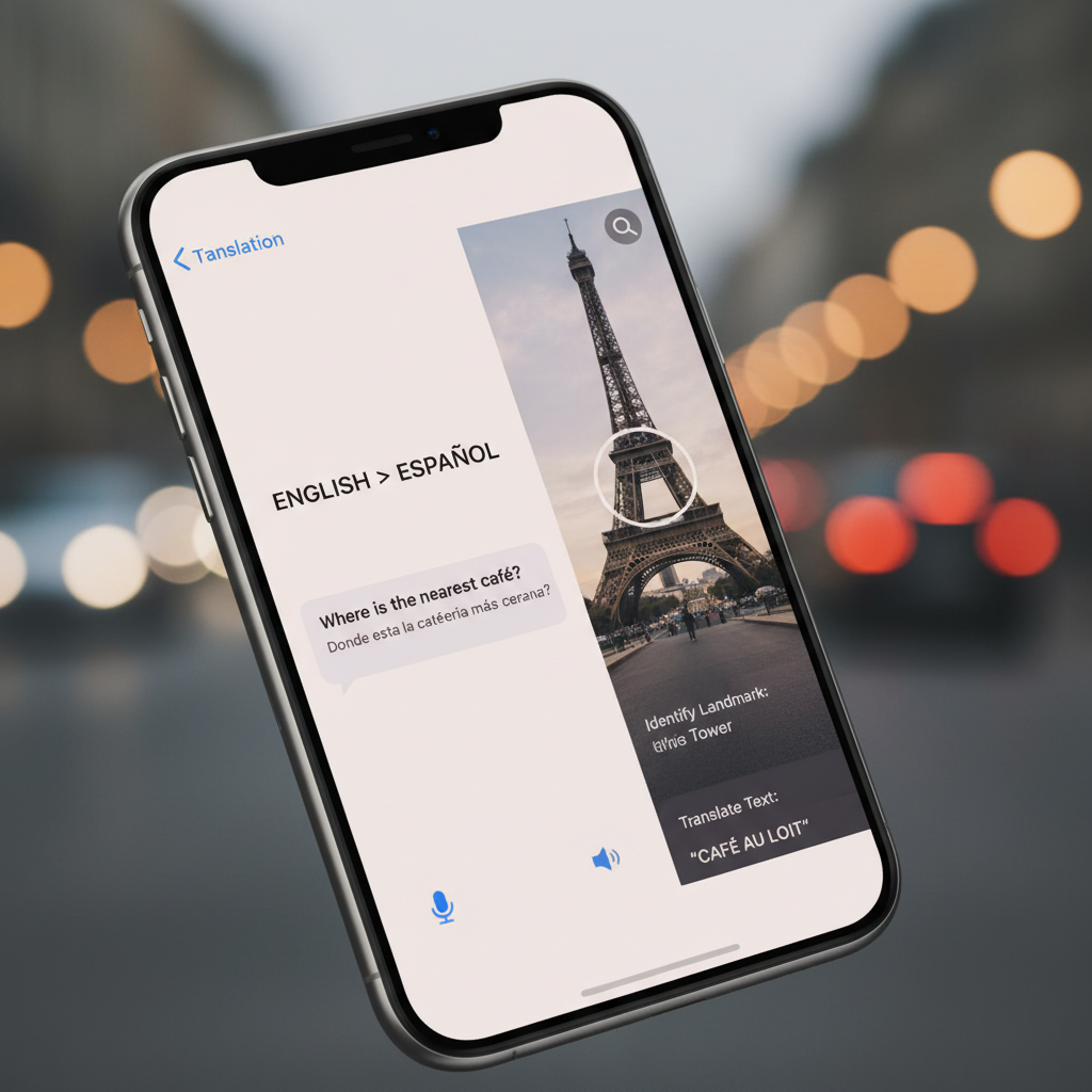 다양한 인공지능 기능이 작동하는 iOS 26 화면