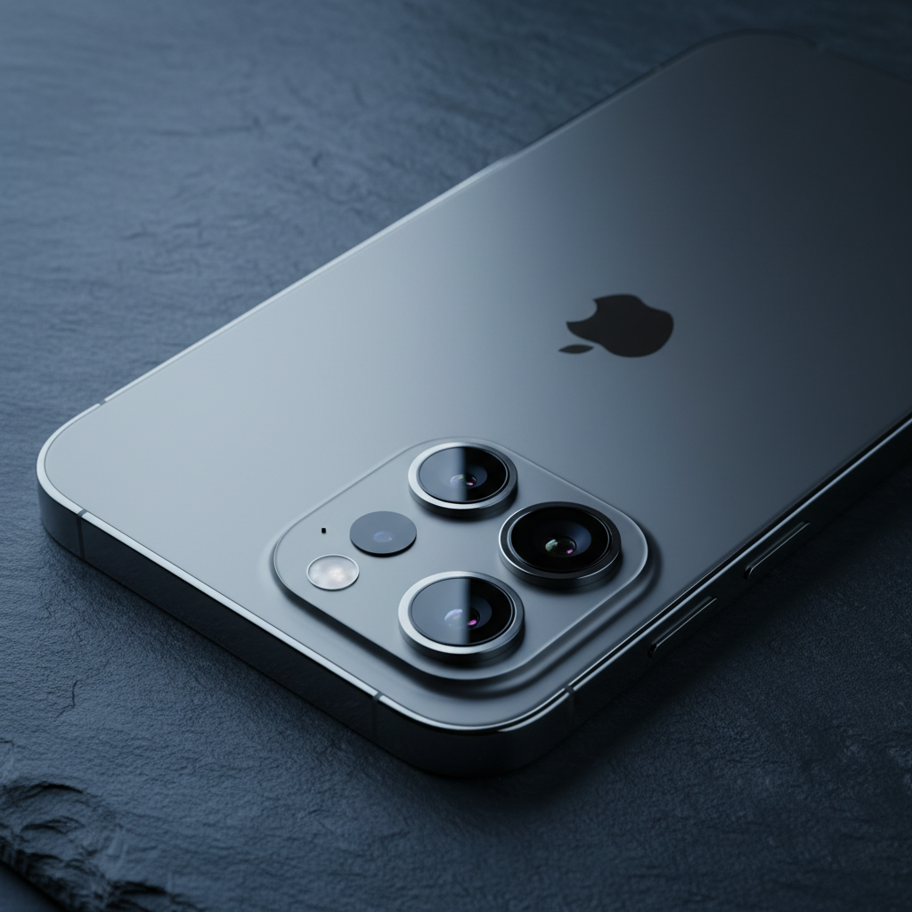 아이폰 16 프로의 세련된 티타늄 질감 강조