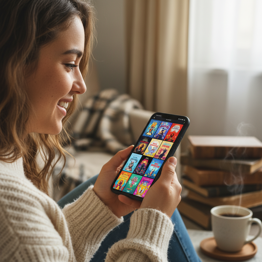 도서 쇼핑을 즐기는 사용자