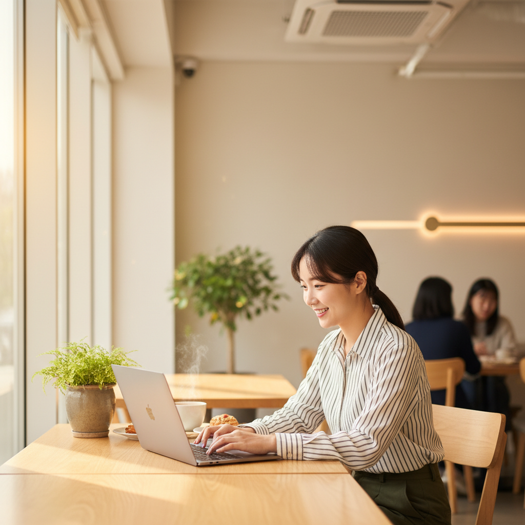 쾌적하게 맥북을 사용하는 사용자