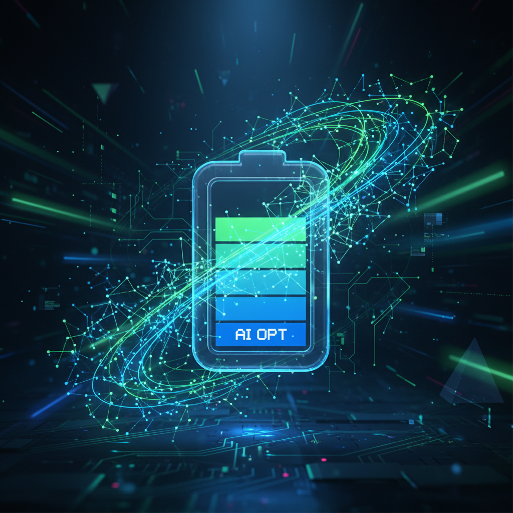 인공지능 배터리 최적화를 형상화한 이미지
