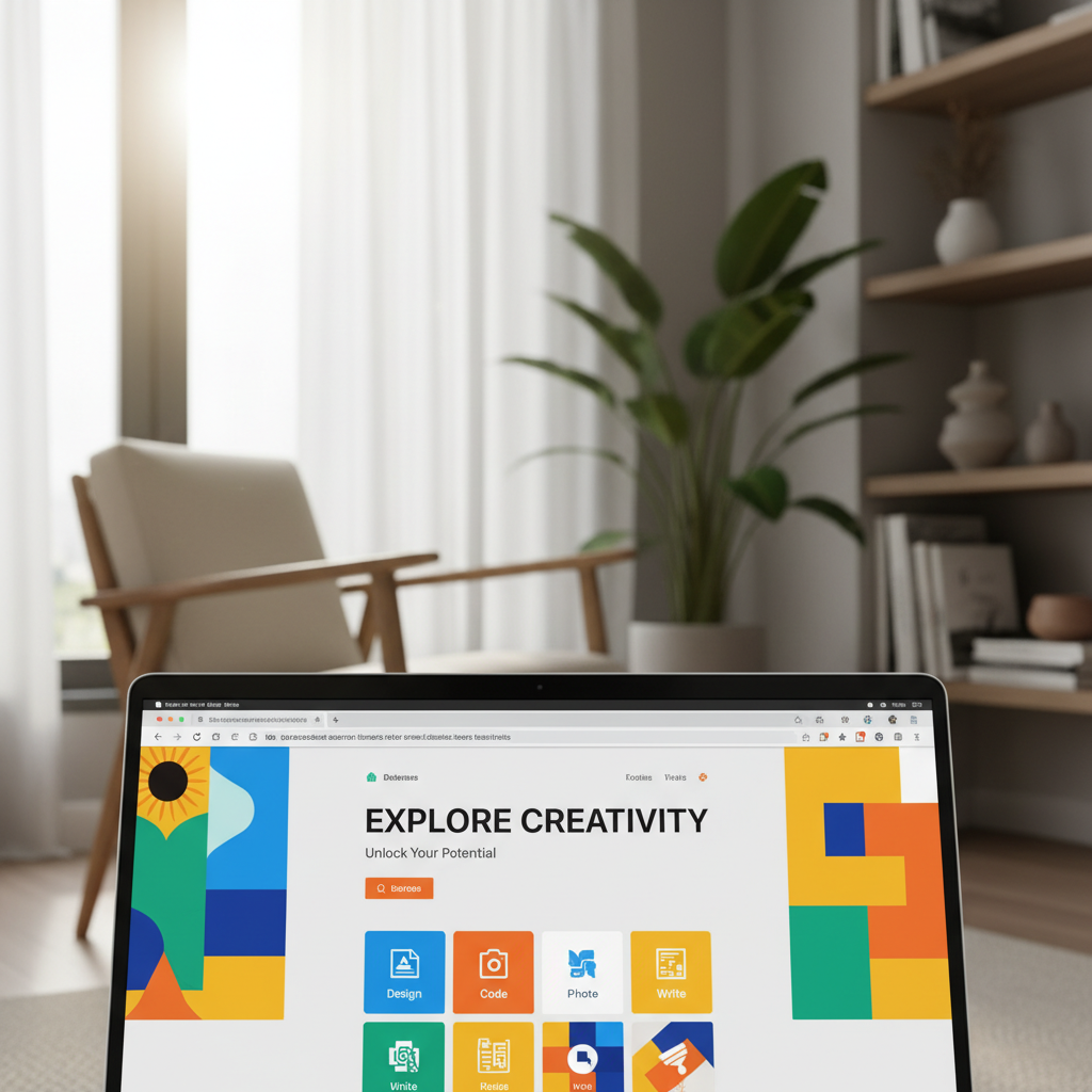 맥북에서 사파리 브라우저를 사용하는 모습