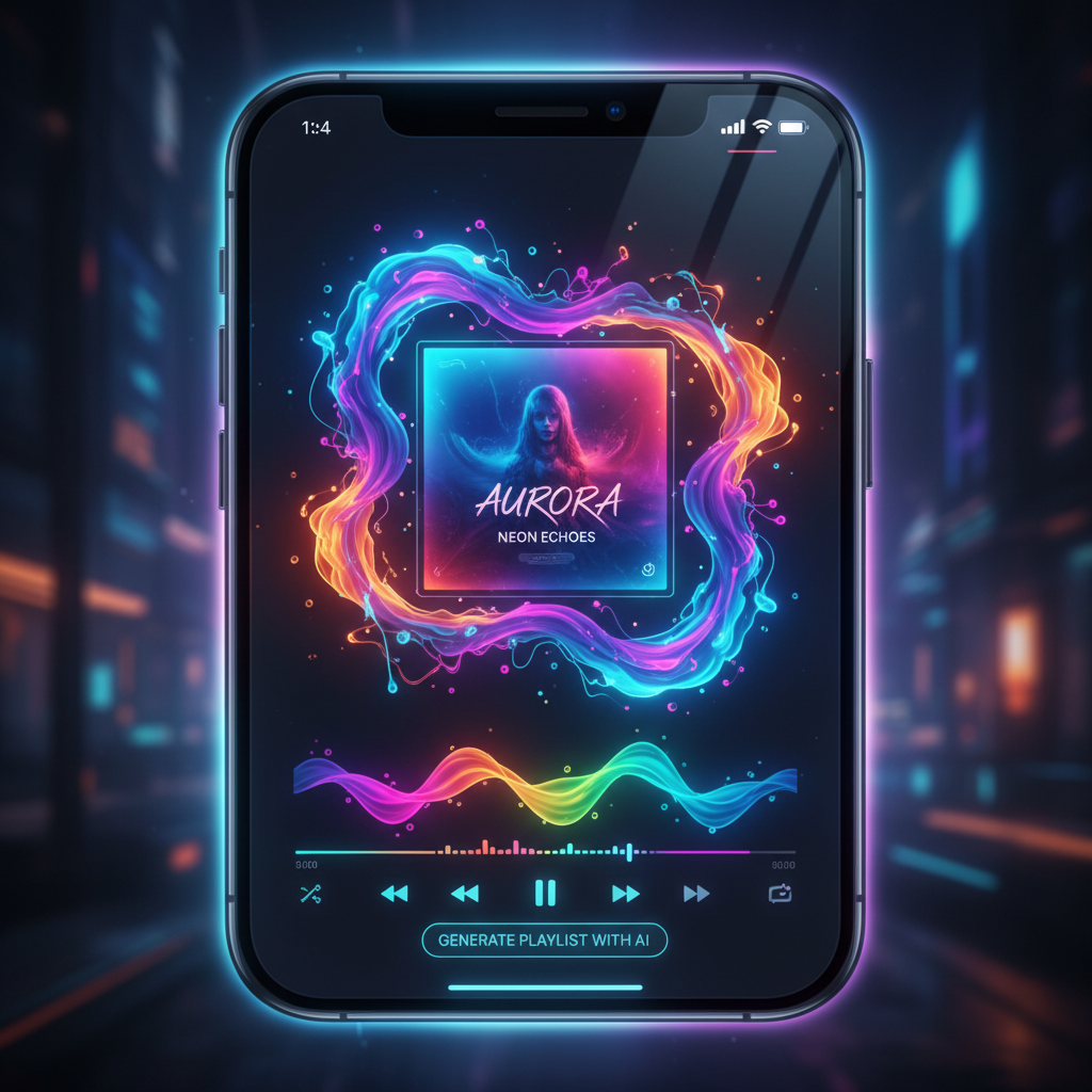 미래형 애플뮤직 인터페이스 시각화