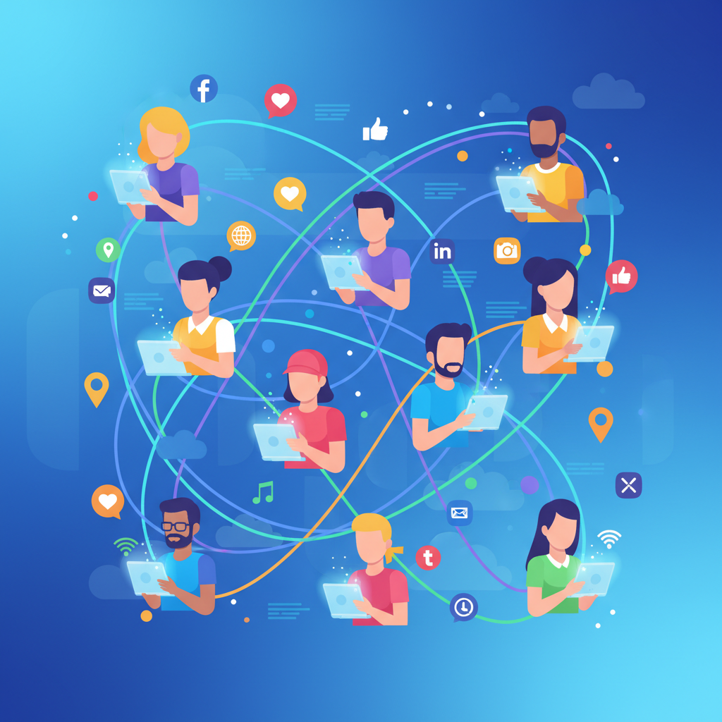 스마트 안경을 통해 연결되는 사람들의 소셜 네트워크