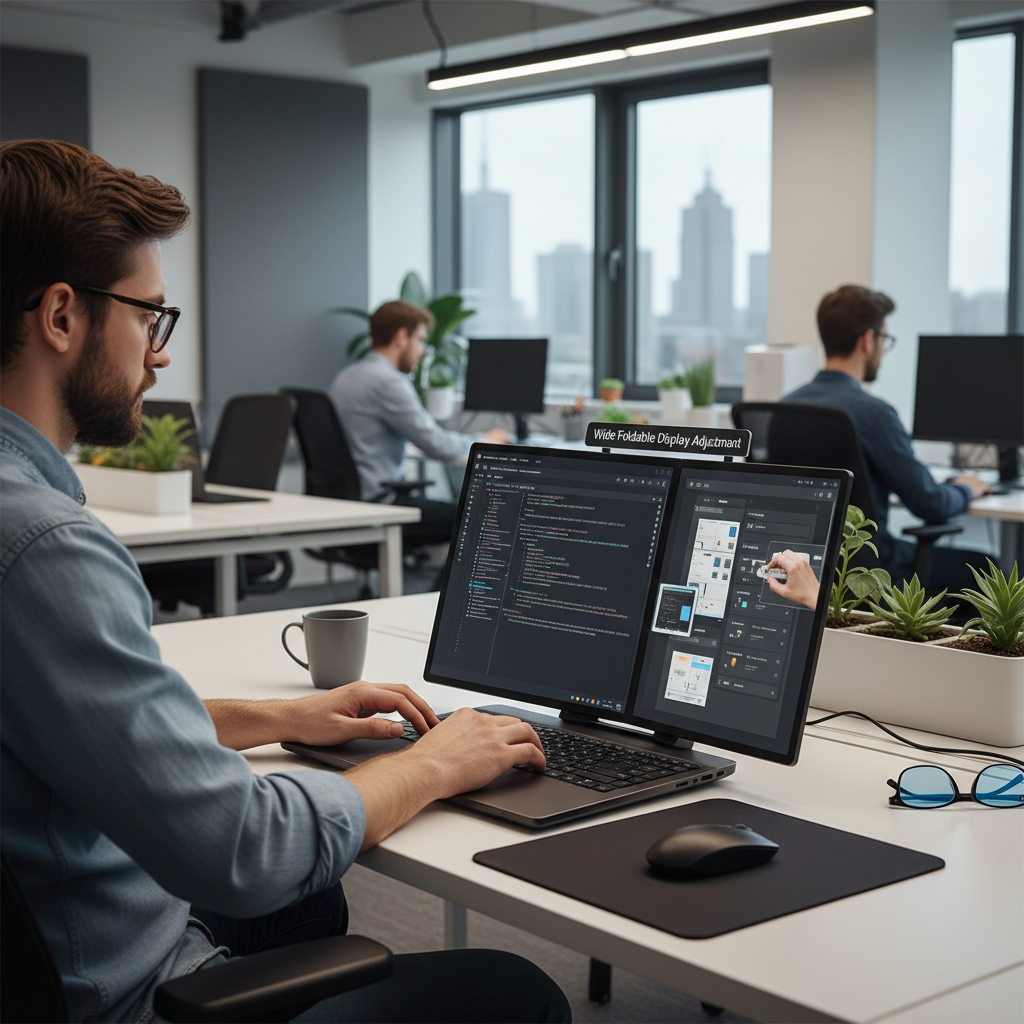 폴더블 화면에 최적화된 앱 레이아웃 작업