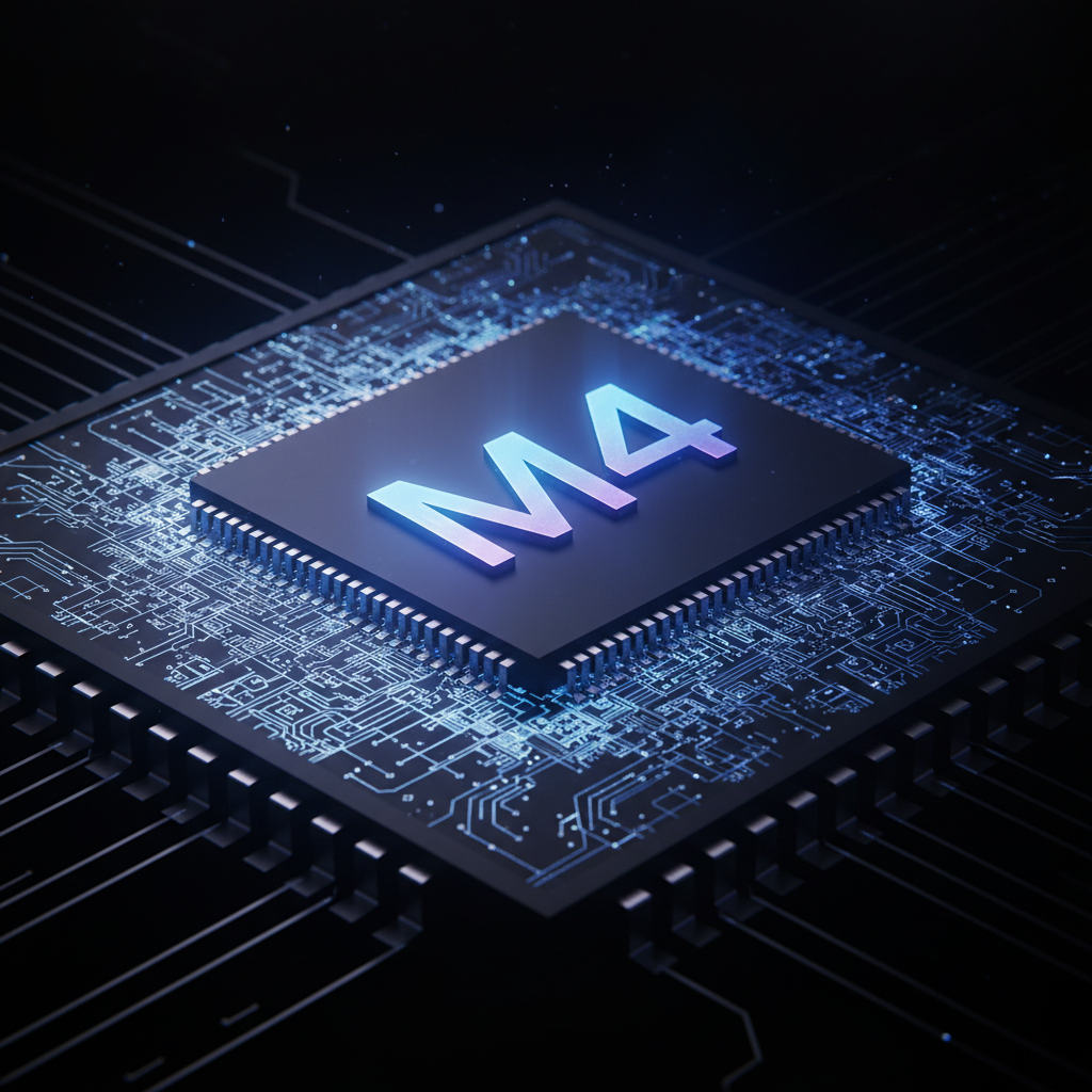 강력한 성능을 상징하는 차세대 프로세서 이미지