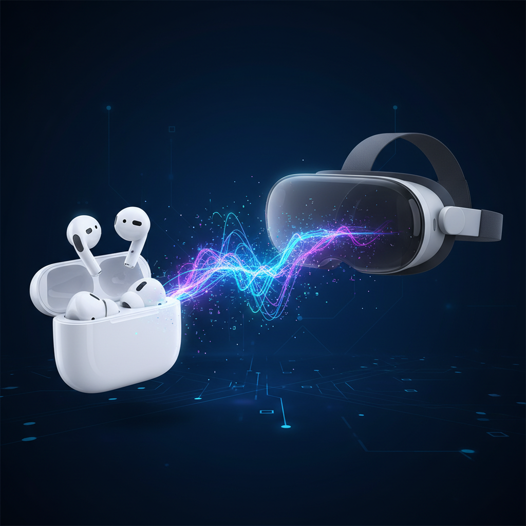 에어팟과 비전 프로의 데이터 연결 시각화