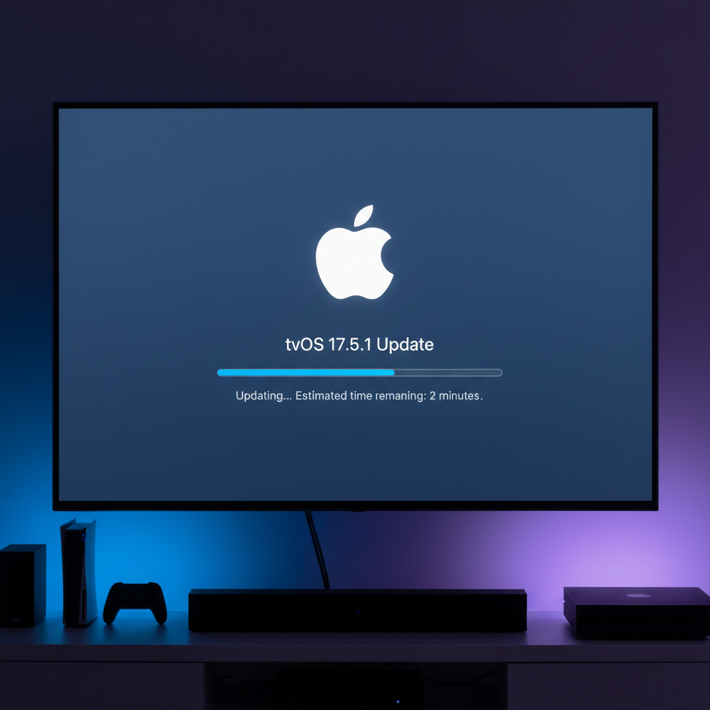 애플 TV 설정 메뉴 화면 구성