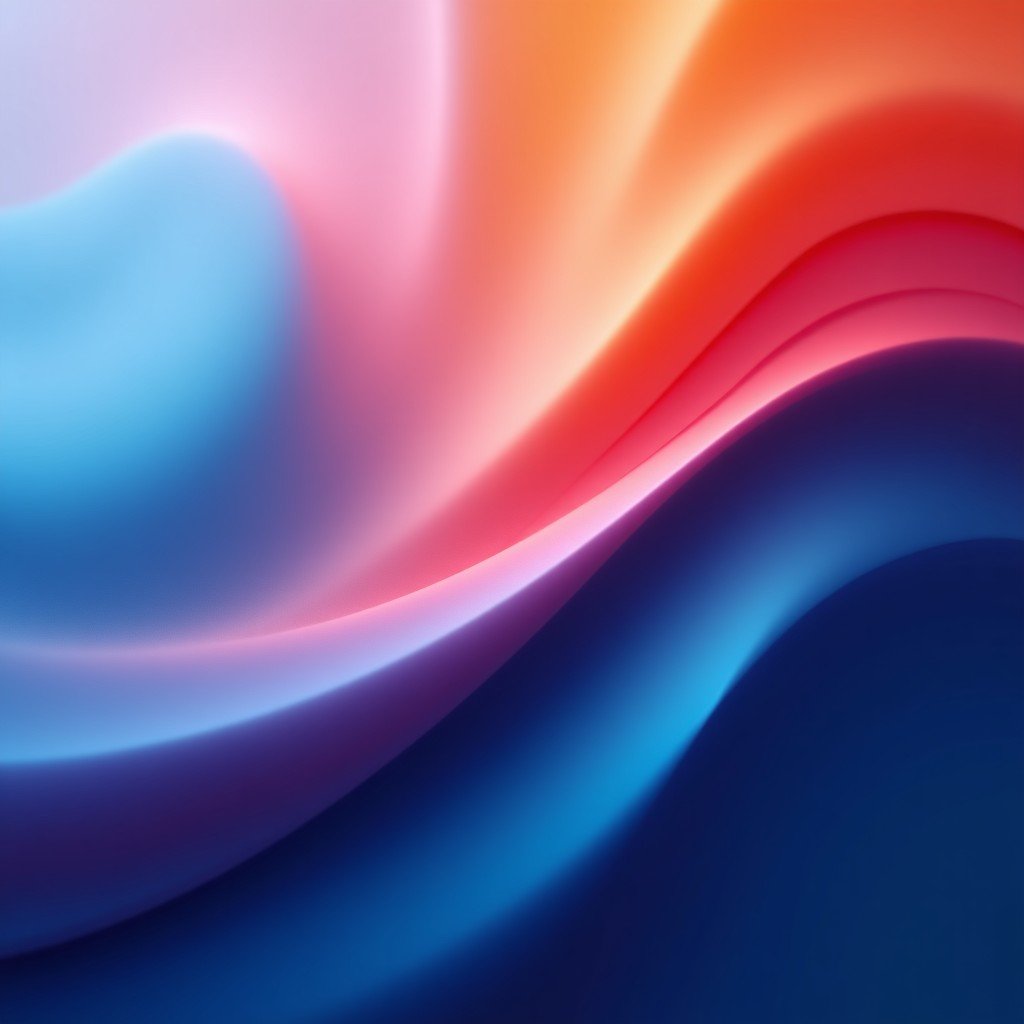 Close-up shot of a high-resolution tablet screen showing smooth liquid-like motion blur of a scrolling interface. Modern UI design, vibrant colors, macro photography style, 1:1.