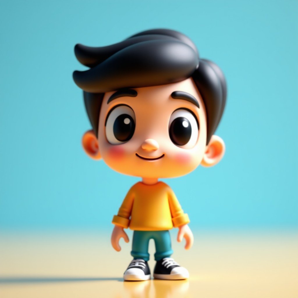 A creative AI-generated image of a person turned into a small 3D collectible plastic figurine, high detail, vibrant colors, toy photography style. 4:3