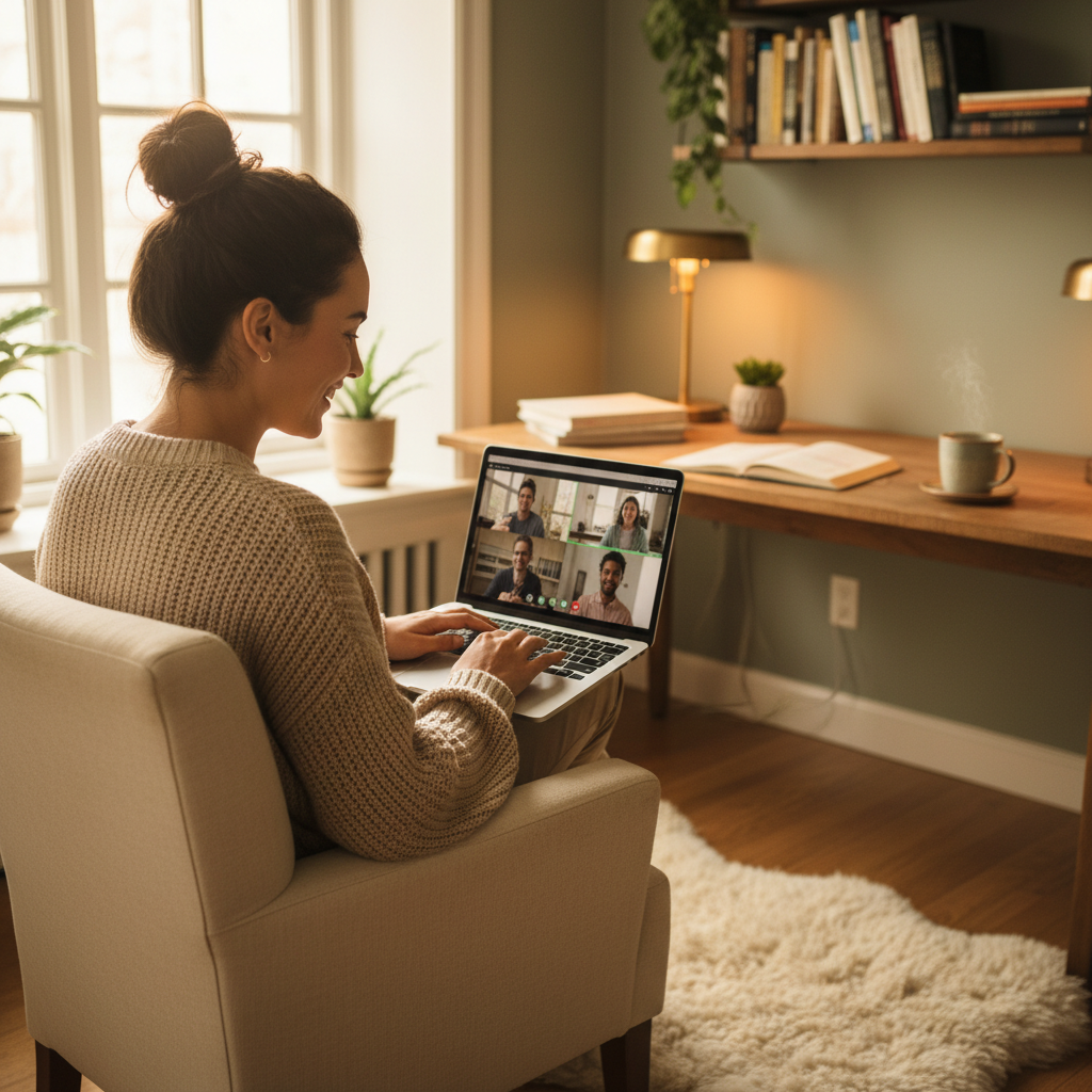 깔끔한 영상 통화 환경