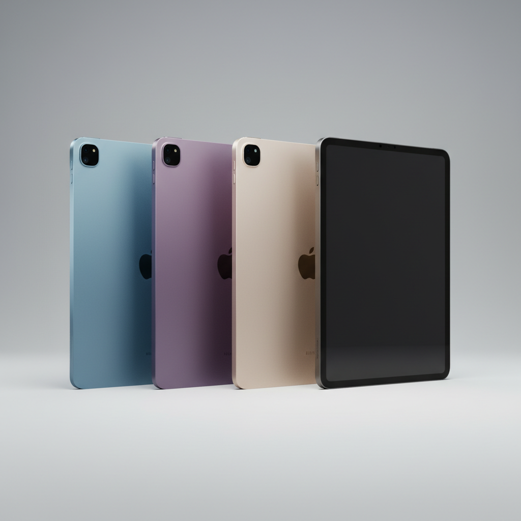4가지 세련된 컬러로 구성된 아이패드 에어 라인업