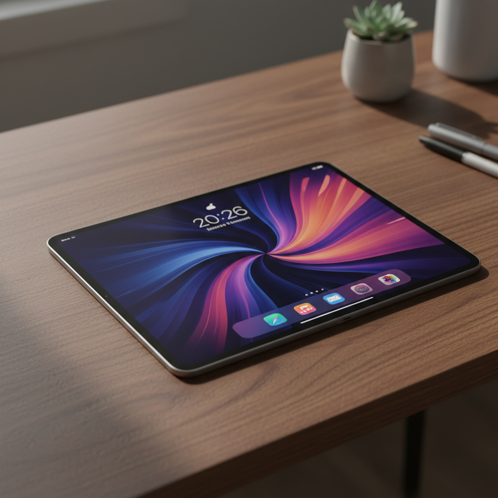 M4 칩을 탑재한 새로운 아이패드 에어의 세련된 디자인