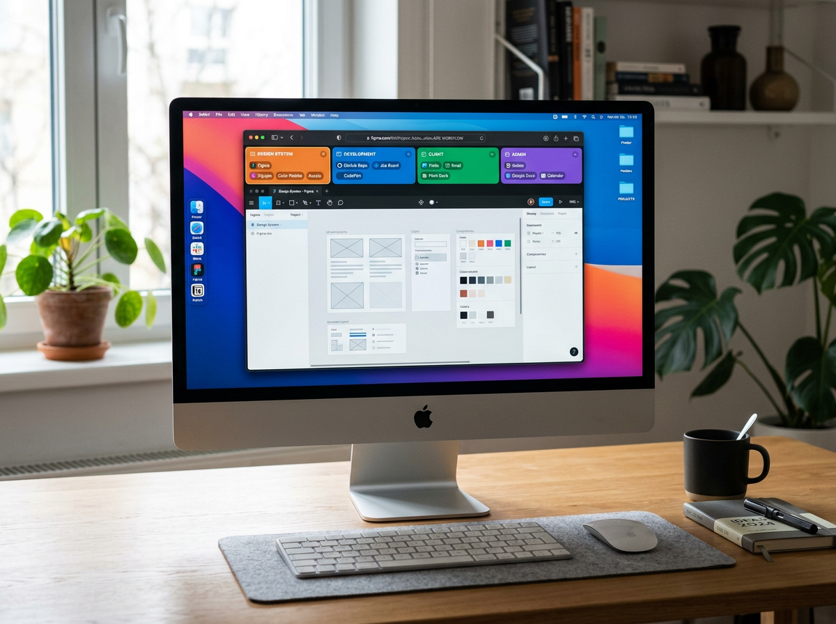 맥에서 구동되는 업무용 브라우저 인터페이스