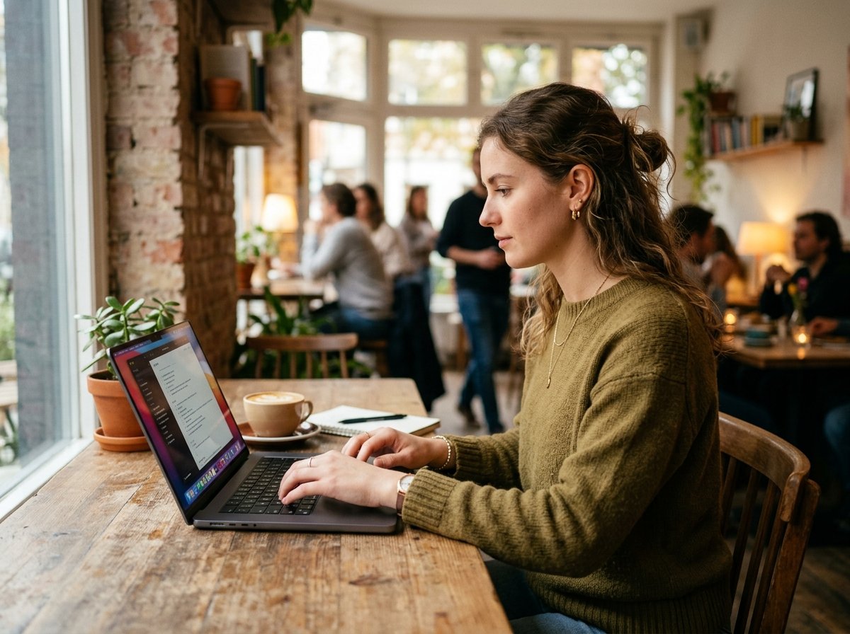 작업 중인 맥북 네오