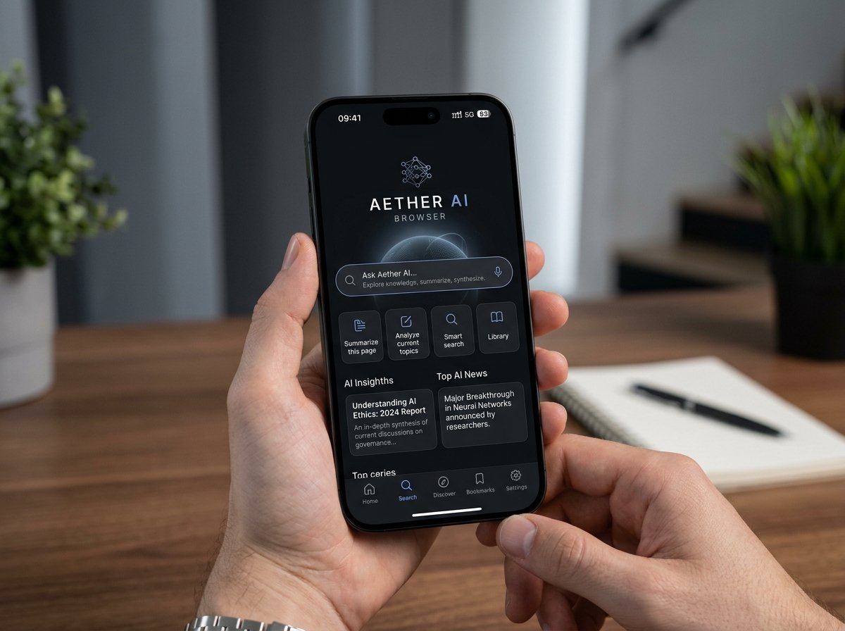 아이폰용 퍼플렉시티 코멧 브라우저