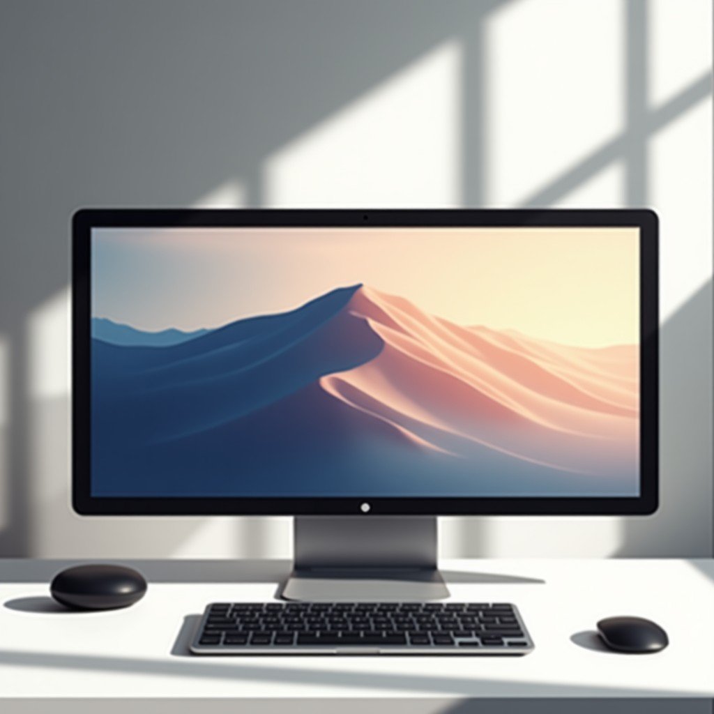 깔끔한 현대식 데스크테리어