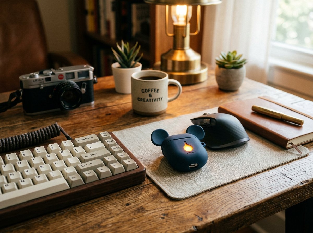 케이스를 통한 LED 표시등 투과 모습