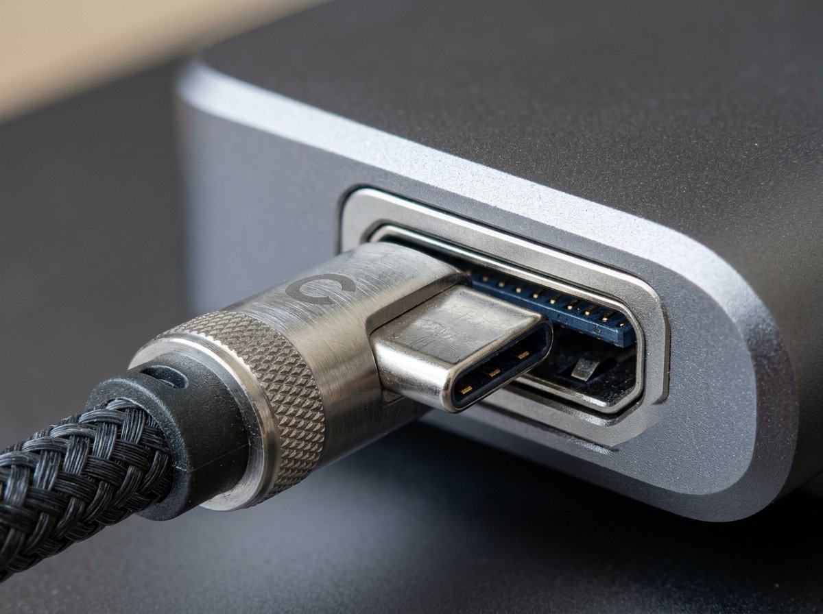 USB-C 연결의 정밀함