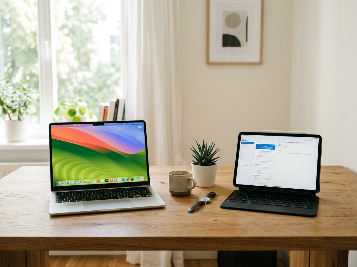 애플 최신 기기 데스크탑 세팅