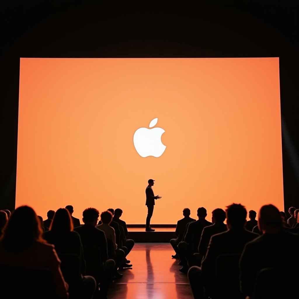 애플 신제품 발표 현장