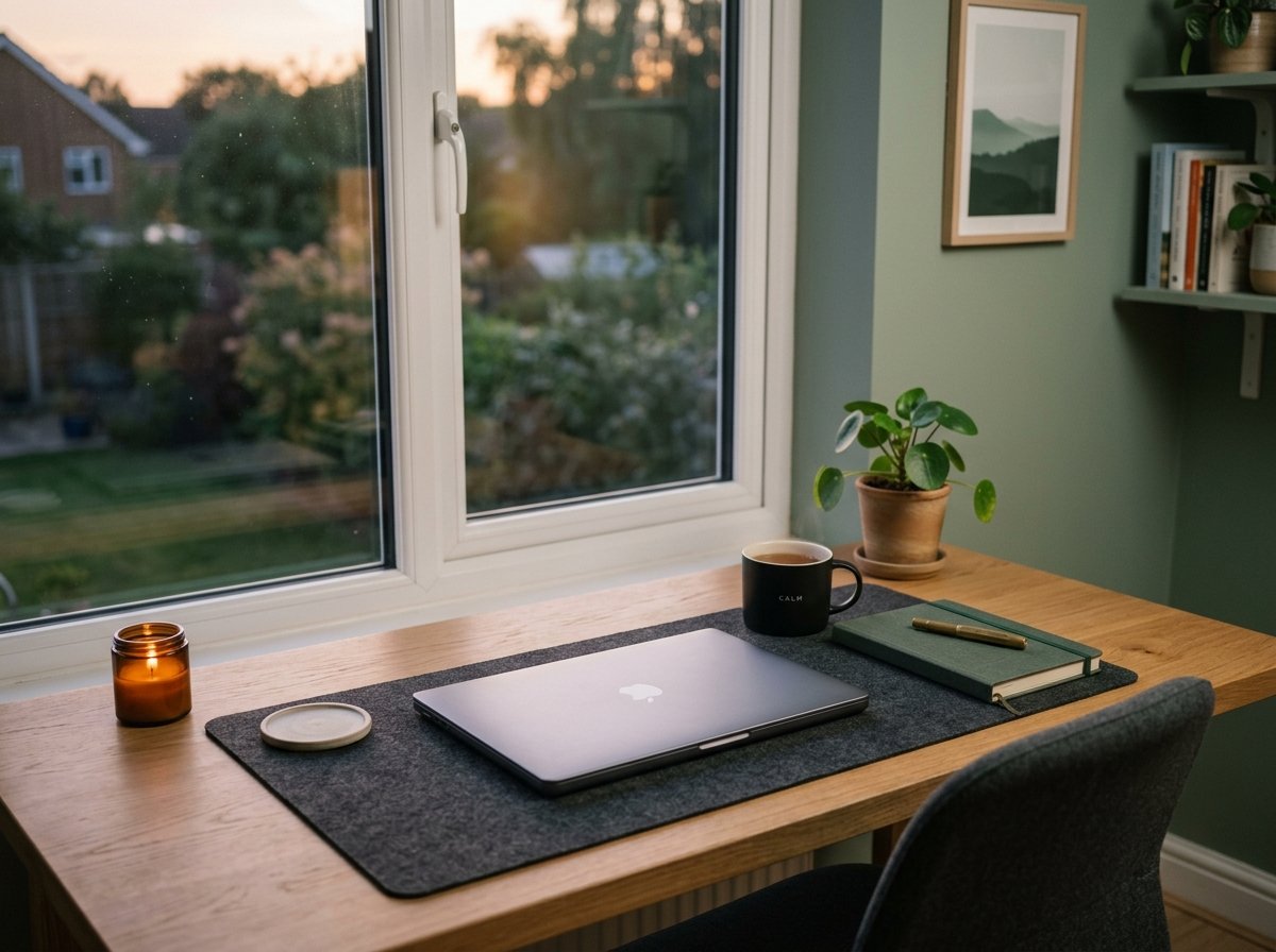맥북을 닫고 정리하는 모습