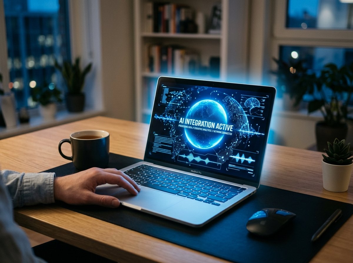 업무 자동화가 이루어지는 사무 공간