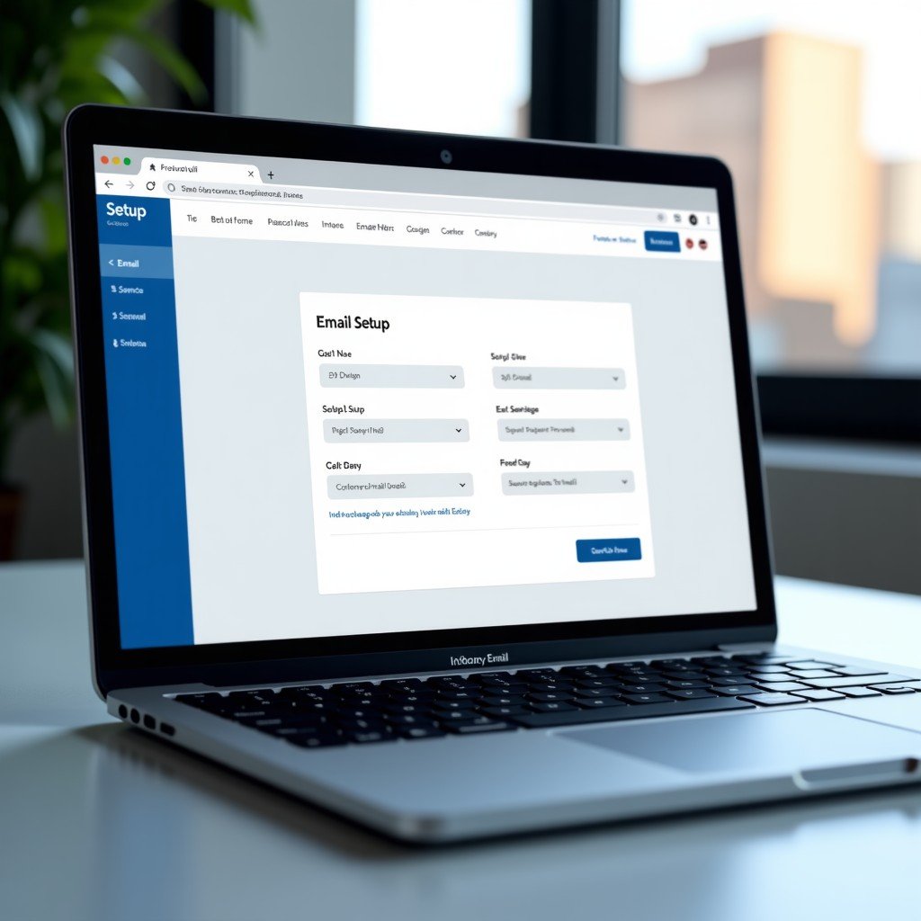 간결한 비즈니스 설정 인터페이스