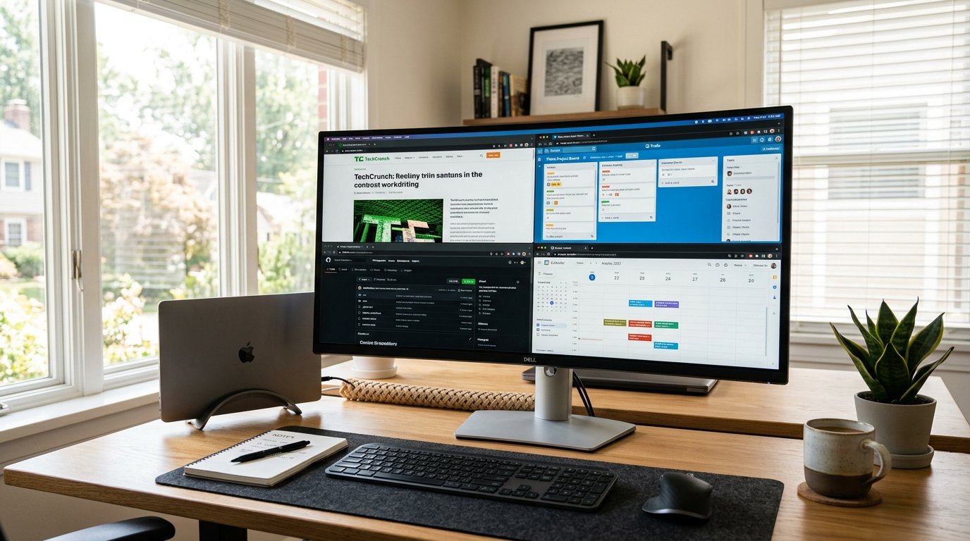 다중 창 분할을 활용한 연구 작업