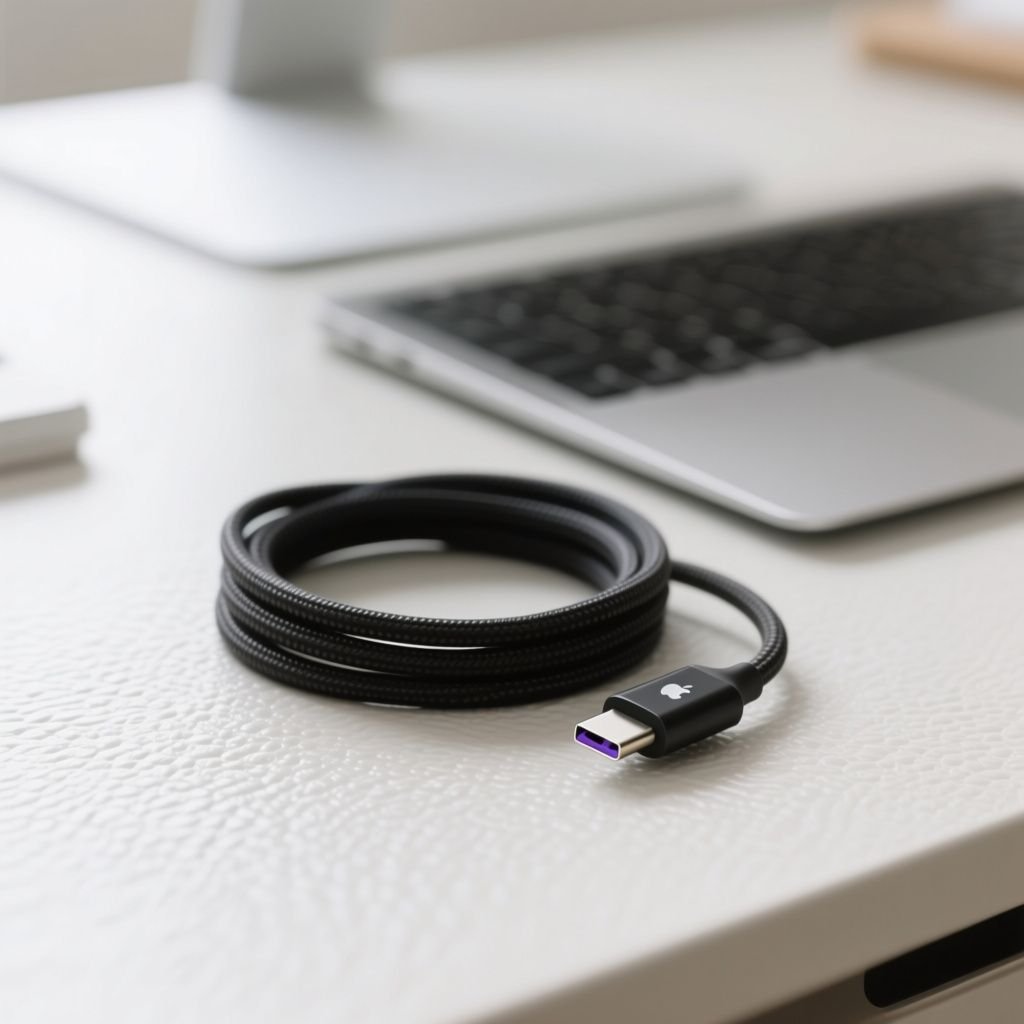 애플 블랙 USB-C 케이블